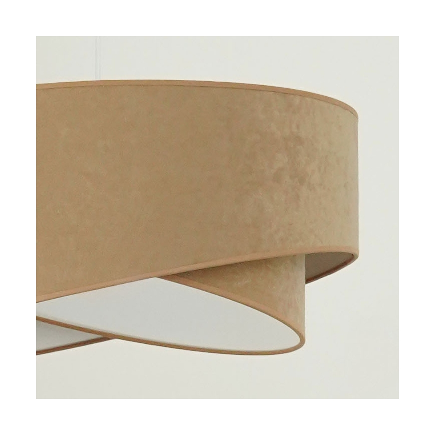 Brilagi -  Κρεμαστό φωτιστικό οροφής LED LYRA 1xE27/15W/230V καφέ/λευκό