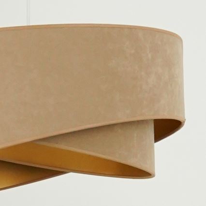Brilagi -  Κρεμαστό φωτιστικό οροφής LED LYRA 1xE27/15W/230V καφέ/χρυσό