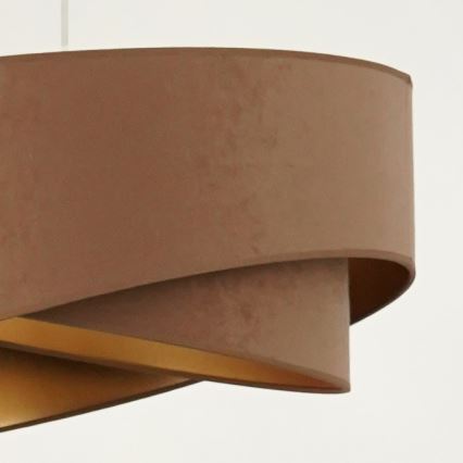 Brilagi -  Κρεμαστό φωτιστικό οροφής LED LYRA 1xE27/15W/230V καφέ/χρυσό