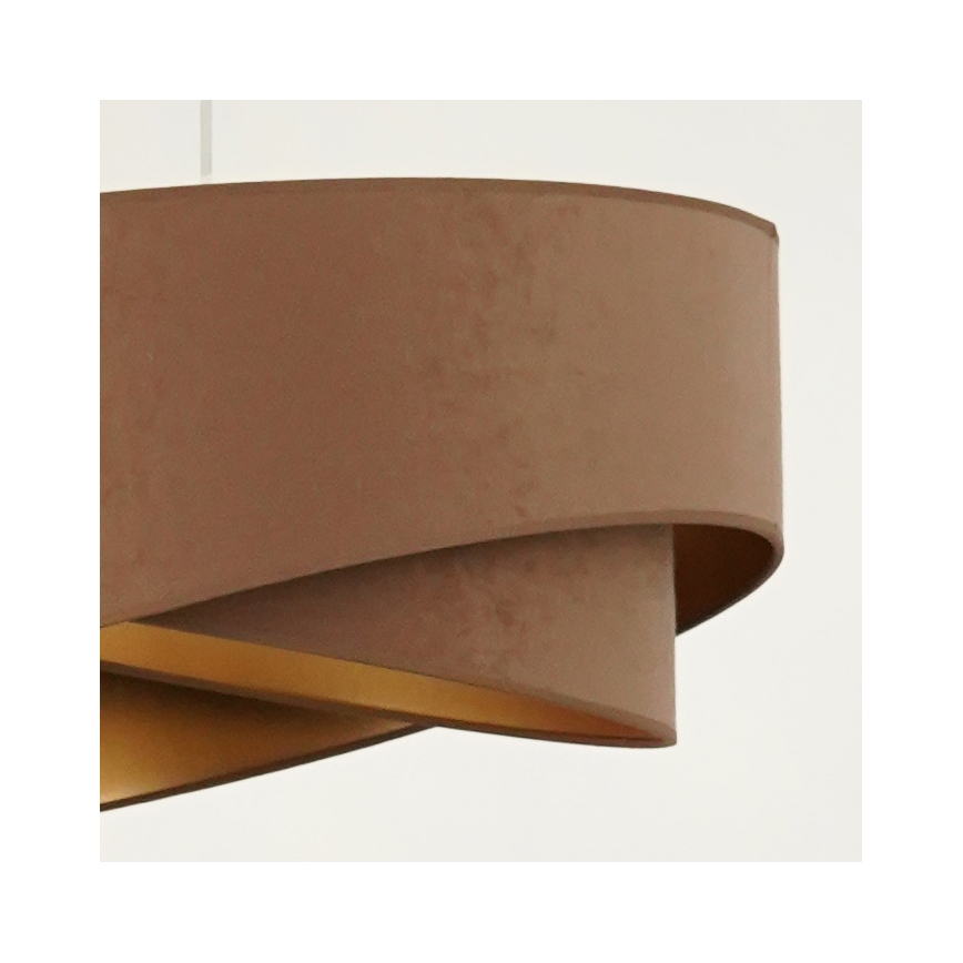 Brilagi -  Κρεμαστό φωτιστικό οροφής LED LYRA 1xE27/15W/230V καφέ/χρυσό