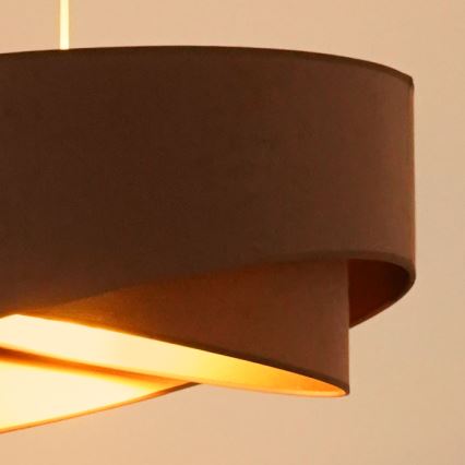 Brilagi -  Κρεμαστό φωτιστικό οροφής LED LYRA 1xE27/15W/230V καφέ/χρυσό