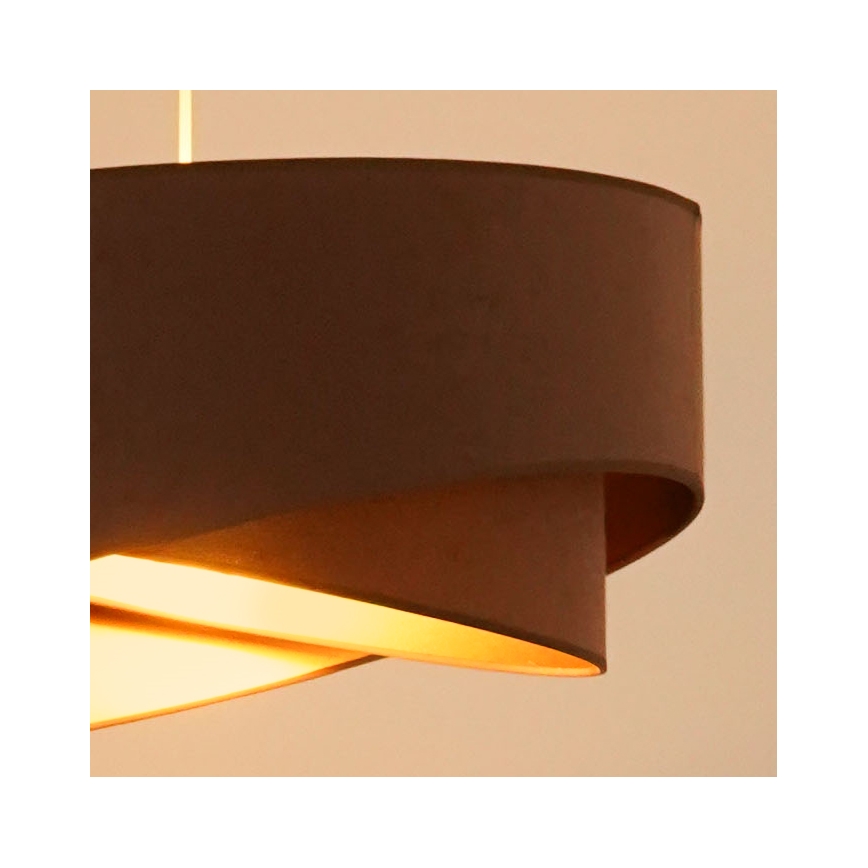 Brilagi -  Κρεμαστό φωτιστικό οροφής LED LYRA 1xE27/15W/230V καφέ/χρυσό