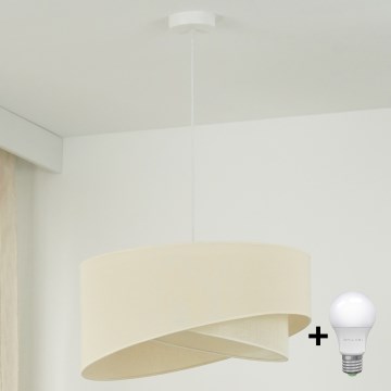 Brilagi -  Κρεμαστό φωτιστικό οροφής LED LYRA 1xE27/15W/230V κρεμ