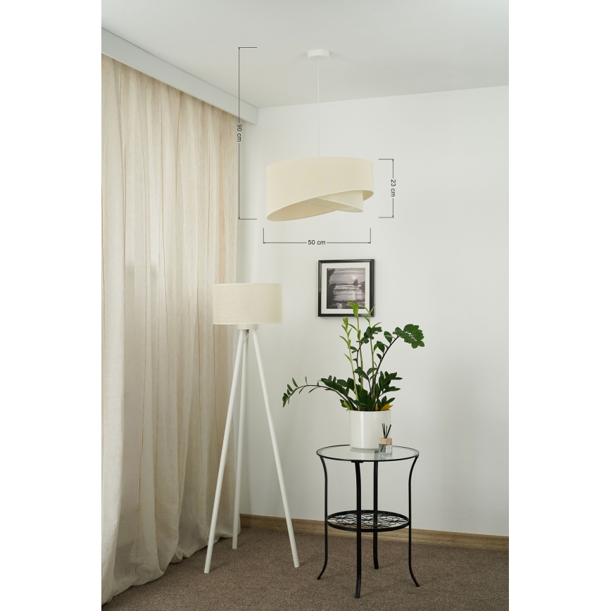 Brilagi -  Κρεμαστό φωτιστικό οροφής LED LYRA 1xE27/15W/230V κρεμ