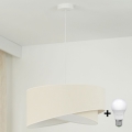Brilagi -  Κρεμαστό φωτιστικό οροφής LED LYRA 1xE27/15W/230V κρεμ/λευκό