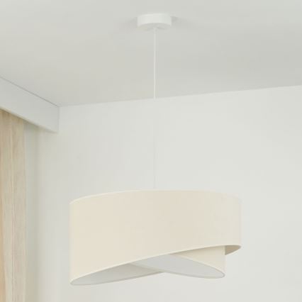 Brilagi -  Κρεμαστό φωτιστικό οροφής LED LYRA 1xE27/15W/230V κρεμ/λευκό