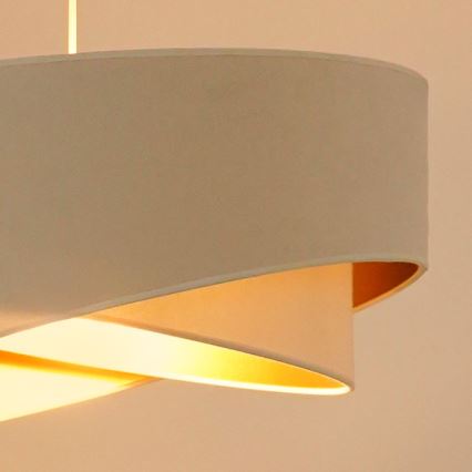 Brilagi -  Κρεμαστό φωτιστικό οροφής LED LYRA 1xE27/15W/230V κρεμ/λευκό