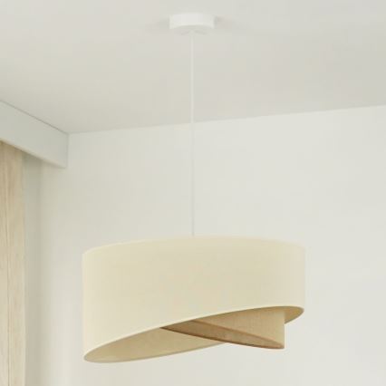 Brilagi -  Κρεμαστό φωτιστικό οροφής LED LYRA 1xE27/15W/230V κρεμ/μπεζ