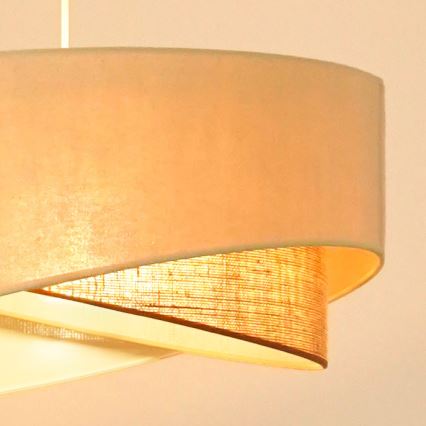 Brilagi -  Κρεμαστό φωτιστικό οροφής LED LYRA 1xE27/15W/230V κρεμ/μπεζ