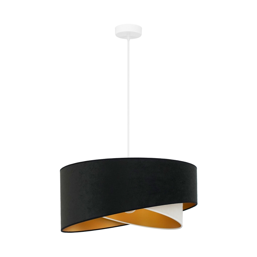 Brilagi -  Κρεμαστό φωτιστικό οροφής LED LYRA 1xE27/15W/230V μαύρο/κρεμ/χρυσό