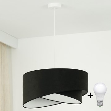 Brilagi -  Κρεμαστό φωτιστικό οροφής LED LYRA 1xE27/15W/230V μαύρο/λευκό