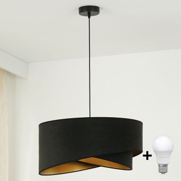 Brilagi - Κρεμαστό φωτιστικό οροφής LED LYRA 1xE27/15W/230V μαύρο/χρυσό