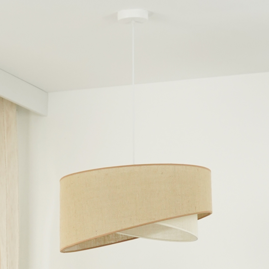 Brilagi -  Κρεμαστό φωτιστικό οροφής LED LYRA 1xE27/15W/230V μπεζ/κρεμ