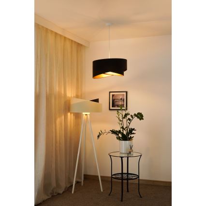 Brilagi -  Κρεμαστό φωτιστικό οροφής LED LYRA 1xE27/15W/230V σκούρο καφέ/χρυσό