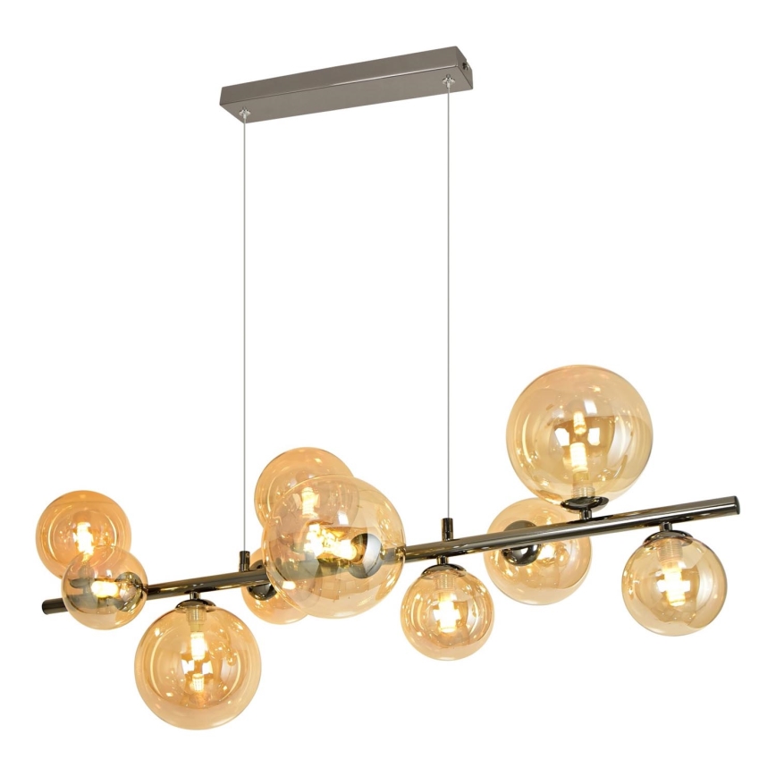 Brilagi -  Κρεμαστό φωτιστικό οροφής LED MILLA 10xG9/3W/230V γυαλιστερό χρώμιο/χρυσό