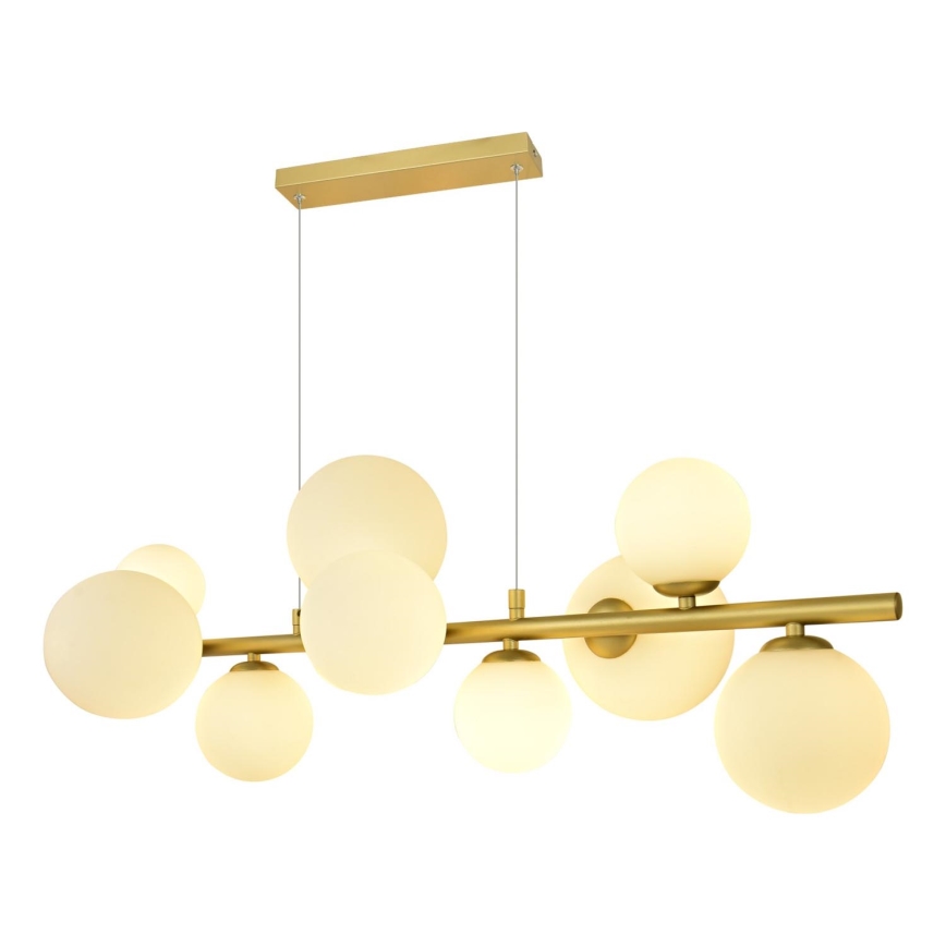 Brilagi -  Κρεμαστό φωτιστικό οροφής LED MILLA 10xG9/3W/230V χρυσό/λευκό