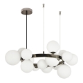 Brilagi -  Κρεμαστό φωτιστικό οροφής LED MILLA 15xG9/3W/230V γυαλιστερό χρώμιο/λευκό