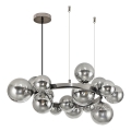 Brilagi -  Κρεμαστό φωτιστικό οροφής LED MILLA 15xG9/3W/230V γυαλιστερό χρώμιο/φιμέ