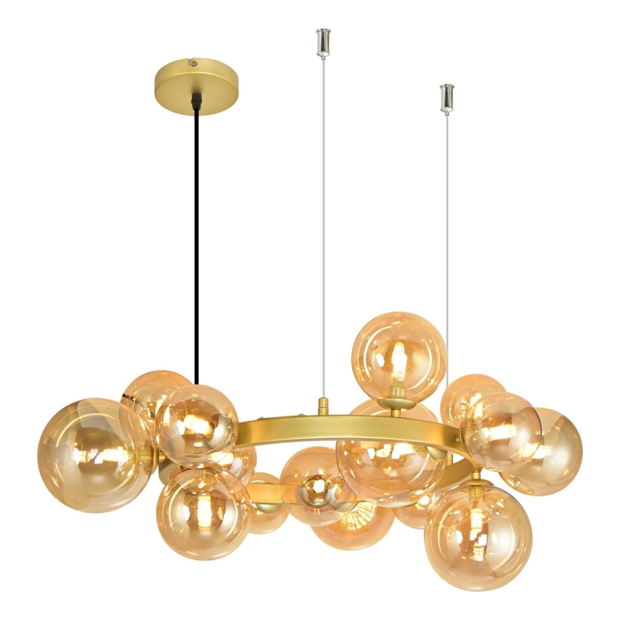 Brilagi -  Κρεμαστό φωτιστικό οροφής LED MILLA 15xG9/3W/230V χρυσό