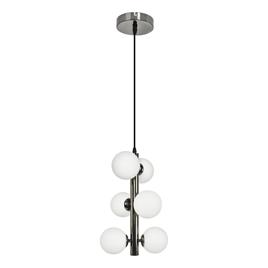 Brilagi -  Κρεμαστό φωτιστικό οροφής LED MILLA 6xG9/3W/230V γυαλιστερό χρώμιο/λευκό