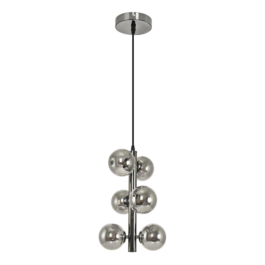 Brilagi -  Κρεμαστό φωτιστικό οροφής LED MILLA 6xG9/3W/230V γυαλιστερό χρώμιο/φιμέ
