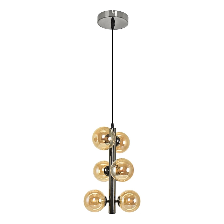 Brilagi -  Κρεμαστό φωτιστικό οροφής LED MILLA 6xG9/3W/230V γυαλιστερό χρώμιο/χρυσό