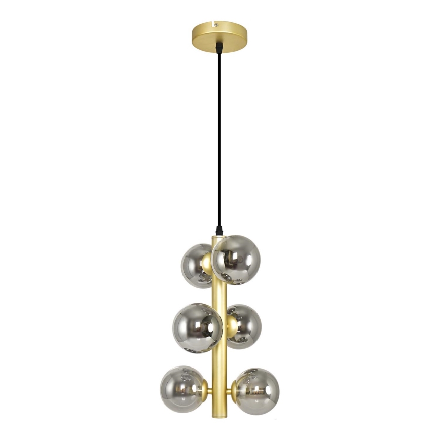 Brilagi -  Κρεμαστό φωτιστικό οροφής LED MILLA 6xG9/3W/230V χρυσό/φιμέ