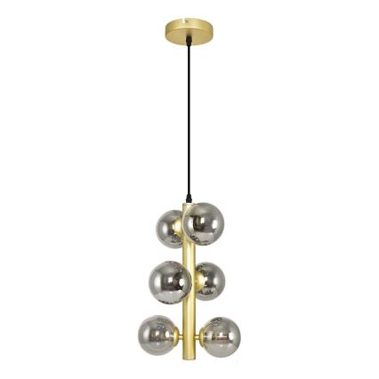 Brilagi -  Κρεμαστό φωτιστικό οροφής LED MILLA 6xG9/3W/230V χρυσό/φιμέ