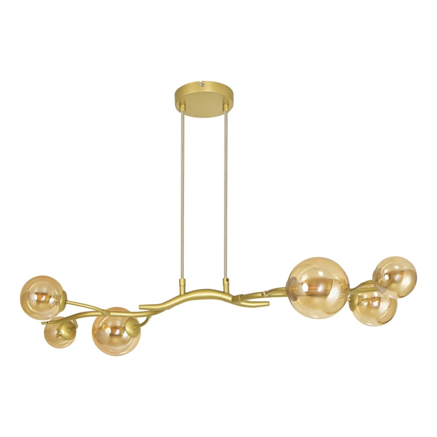 Brilagi -  Κρεμαστό φωτιστικό οροφής LED MISTEL 6xG9/3W/230V χρυσό