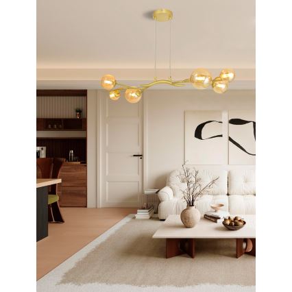 Brilagi -  Κρεμαστό φωτιστικό οροφής LED MISTEL 6xG9/3W/230V χρυσό