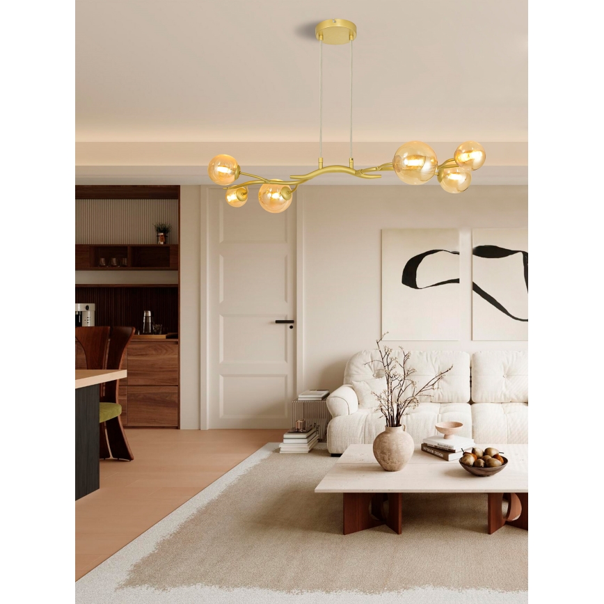 Brilagi -  Κρεμαστό φωτιστικό οροφής LED MISTEL 6xG9/3W/230V χρυσό