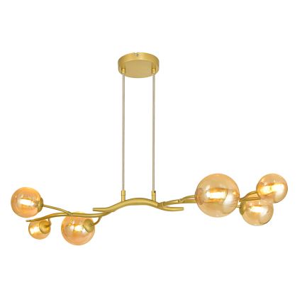 Brilagi -  Κρεμαστό φωτιστικό οροφής LED MISTEL 6xG9/3W/230V χρυσό