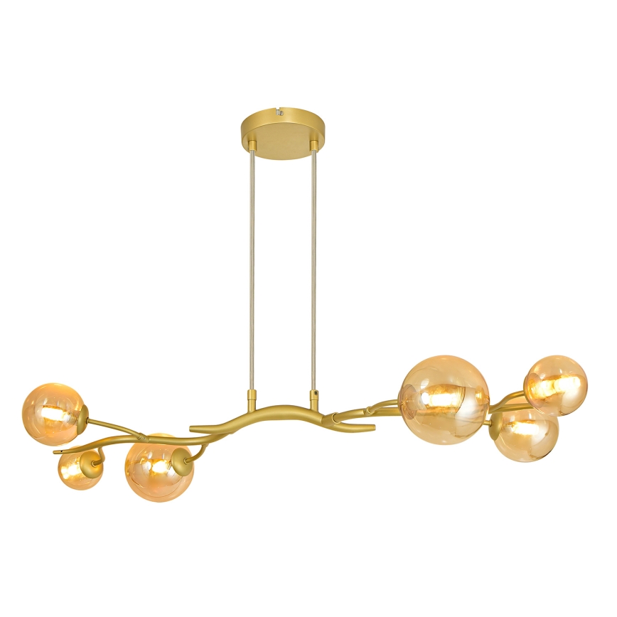 Brilagi -  Κρεμαστό φωτιστικό οροφής LED MISTEL 6xG9/3W/230V χρυσό