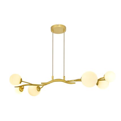 Brilagi -  Κρεμαστό φωτιστικό οροφής LED MISTEL 6xG9/3W/230V χρυσό/λευκό