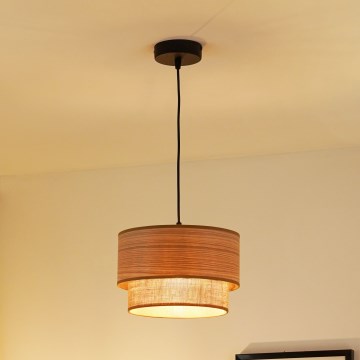 Brilagi - Κρεμαστό φωτιστικό οροφής MONTANA BOHO 1xE27/15W/230V διάμετρος 25 cm καφέ/μαύρο