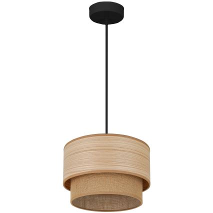 Brilagi - Κρεμαστό φωτιστικό οροφής MONTANA BOHO 1xE27/15W/230V διάμετρος 25 cm καφέ/μαύρο