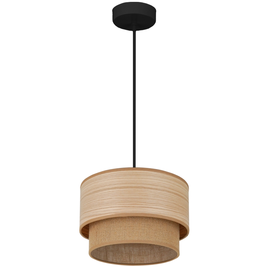 Brilagi - Κρεμαστό φωτιστικό οροφής MONTANA BOHO 1xE27/15W/230V διάμετρος 25 cm καφέ/μαύρο