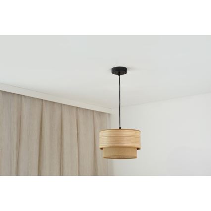 Brilagi - Κρεμαστό φωτιστικό οροφής MONTANA BOHO 1xE27/15W/230V διάμετρος 25 cm καφέ/μαύρο