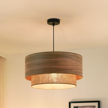 Brilagi - Κρεμαστό φωτιστικό οροφής MONTANA BOHO 1xE27/15W/230V διάμετρος 45 cm καφέ/μαύρο