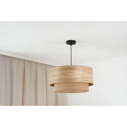Brilagi - Κρεμαστό φωτιστικό οροφής MONTANA BOHO 1xE27/15W/230V διάμετρος 45 cm καφέ/μαύρο