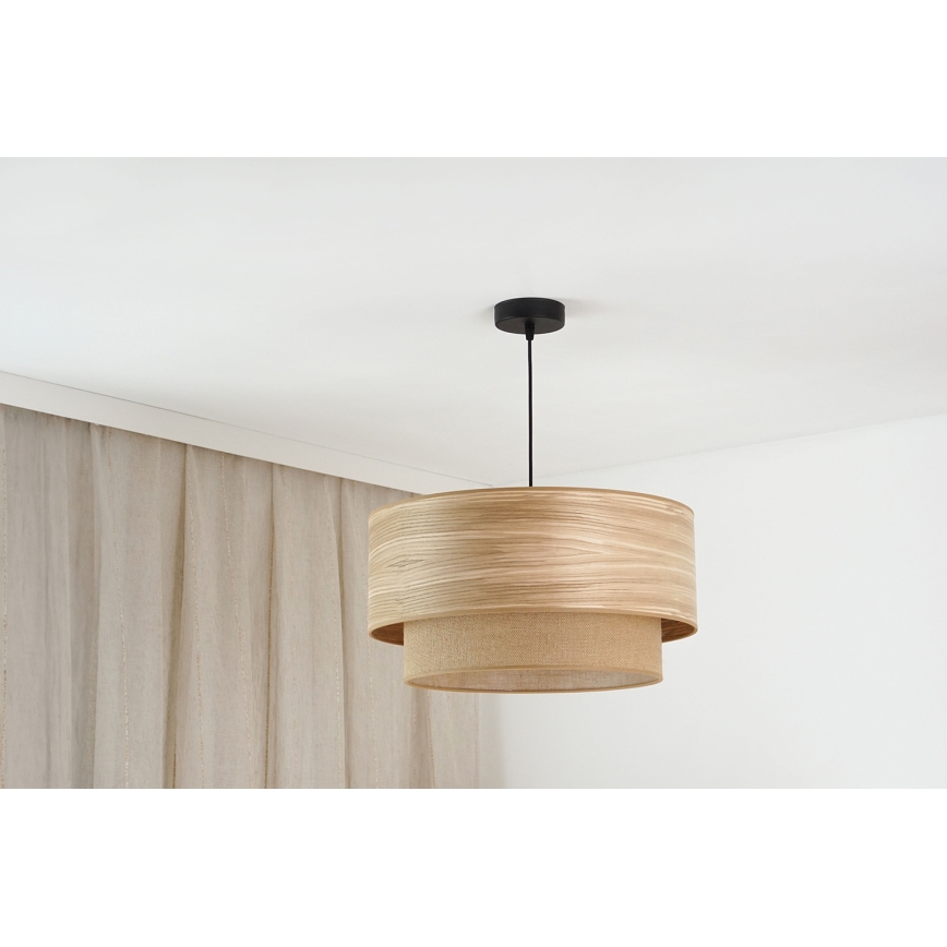 Brilagi - Κρεμαστό φωτιστικό οροφής MONTANA BOHO 1xE27/15W/230V διάμετρος 45 cm καφέ/μαύρο