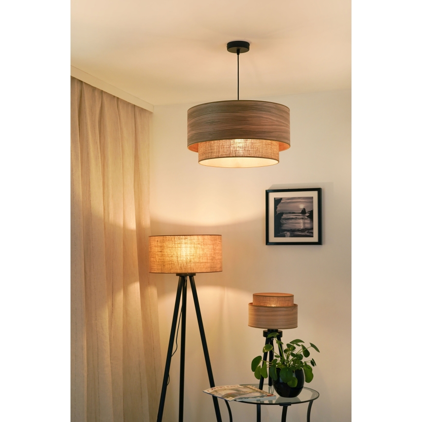 Brilagi - Κρεμαστό φωτιστικό οροφής MONTANA BOHO 1xE27/15W/230V διάμετρος 45 cm καφέ/μαύρο