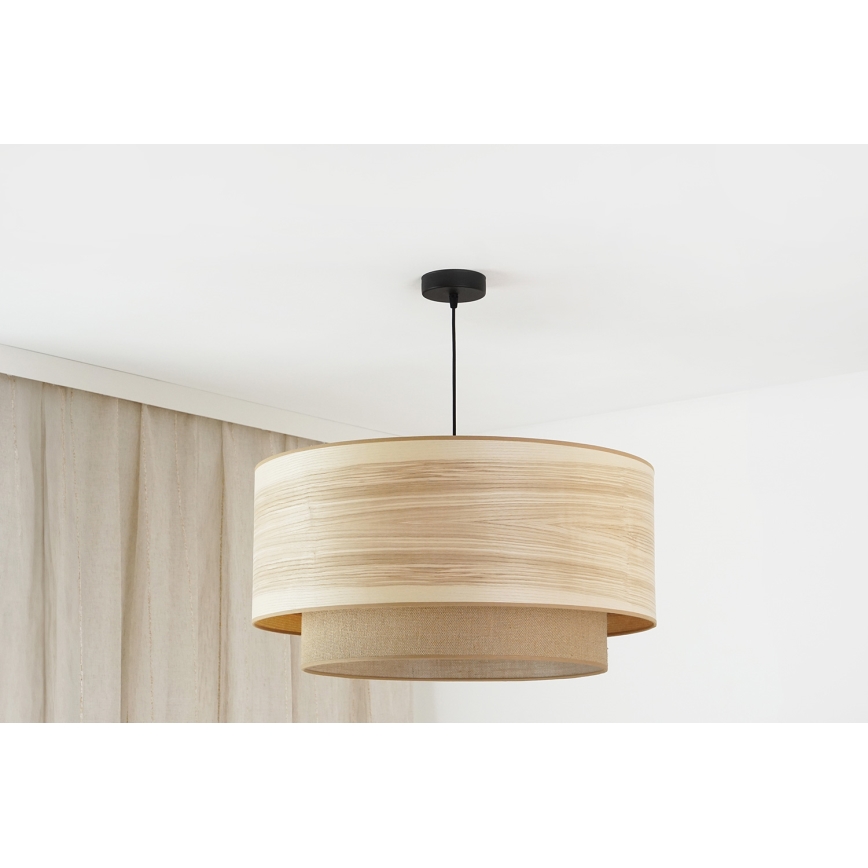 Brilagi - Κρεμαστό φωτιστικό οροφής MONTANA BOHO 1xE27/15W/230V διάμετρος 60 cm καφέ/μαύρο