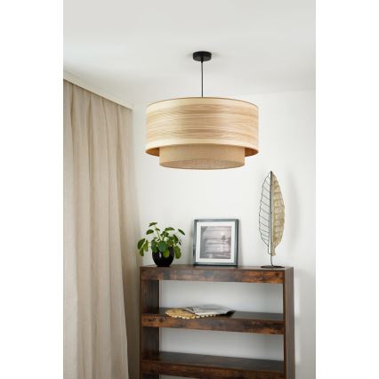 Brilagi - Κρεμαστό φωτιστικό οροφής MONTANA BOHO 1xE27/15W/230V διάμετρος 60 cm καφέ/μαύρο