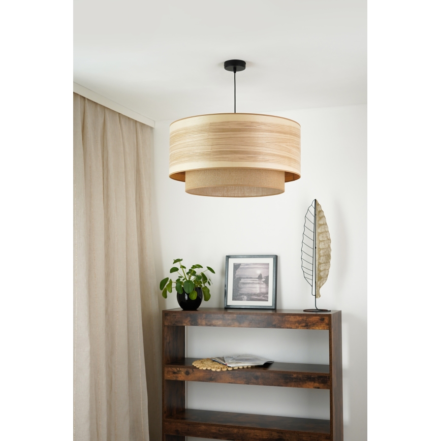 Brilagi - Κρεμαστό φωτιστικό οροφής MONTANA BOHO 1xE27/15W/230V διάμετρος 60 cm καφέ/μαύρο