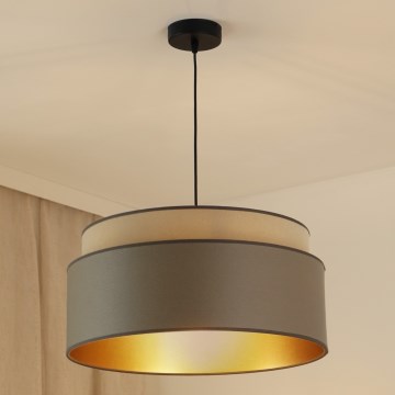 Brilagi - Κρεμαστό φωτιστικό οροφής OREGON VEGE 1xE27/15W/230V διάμετρος 45 cm γκρι