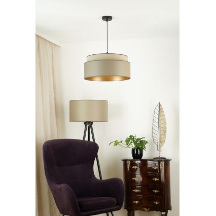 Brilagi - Κρεμαστό φωτιστικό οροφής OREGON VEGE 1xE27/15W/230V διάμετρος 45 cm γκρι