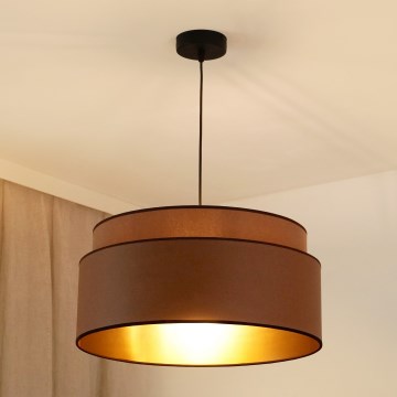 Brilagi - Κρεμαστό φωτιστικό οροφής OREGON VEGE 1xE27/15W/230V διάμετρος 45 cm καφέ