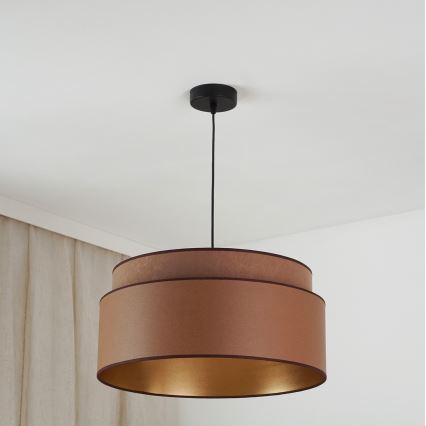 Brilagi - Κρεμαστό φωτιστικό οροφής OREGON VEGE 1xE27/15W/230V διάμετρος 45 cm καφέ