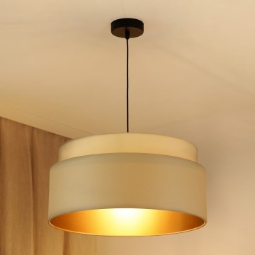 Brilagi - Κρεμαστό φωτιστικό οροφής OREGON VEGE 1xE27/15W/230V διάμετρος 45 cm μπεζ